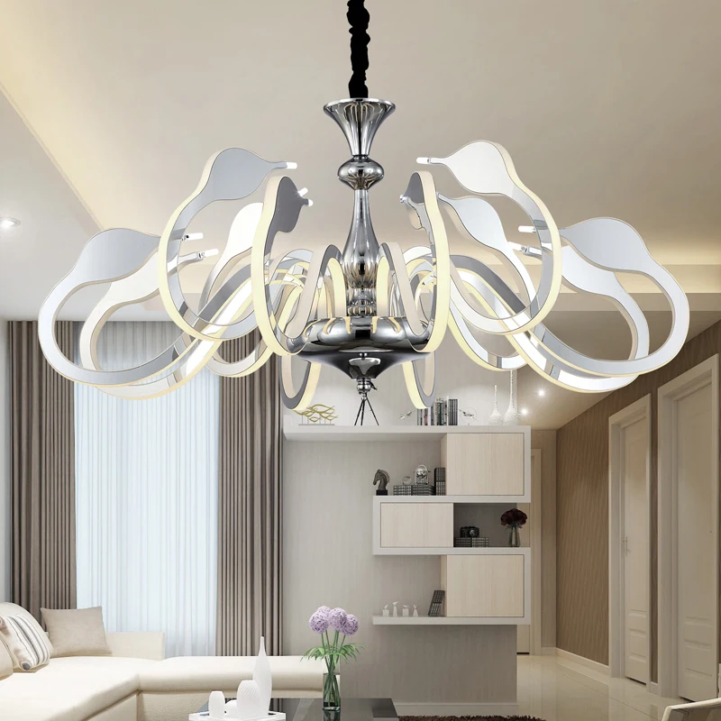 

2017 New Arrival LED Swan Pendant Lighting Bedroom Living Room Creative Hanging Decoration Light Drop Lamp Free Shipping