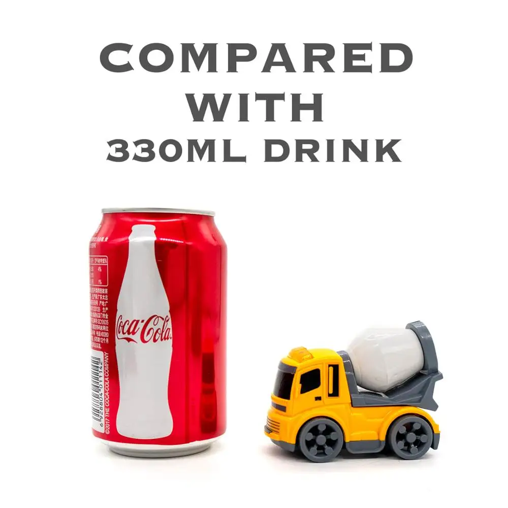 Мультипликационный инженерный транспорт мини-грузовик трейлер к экскаватору