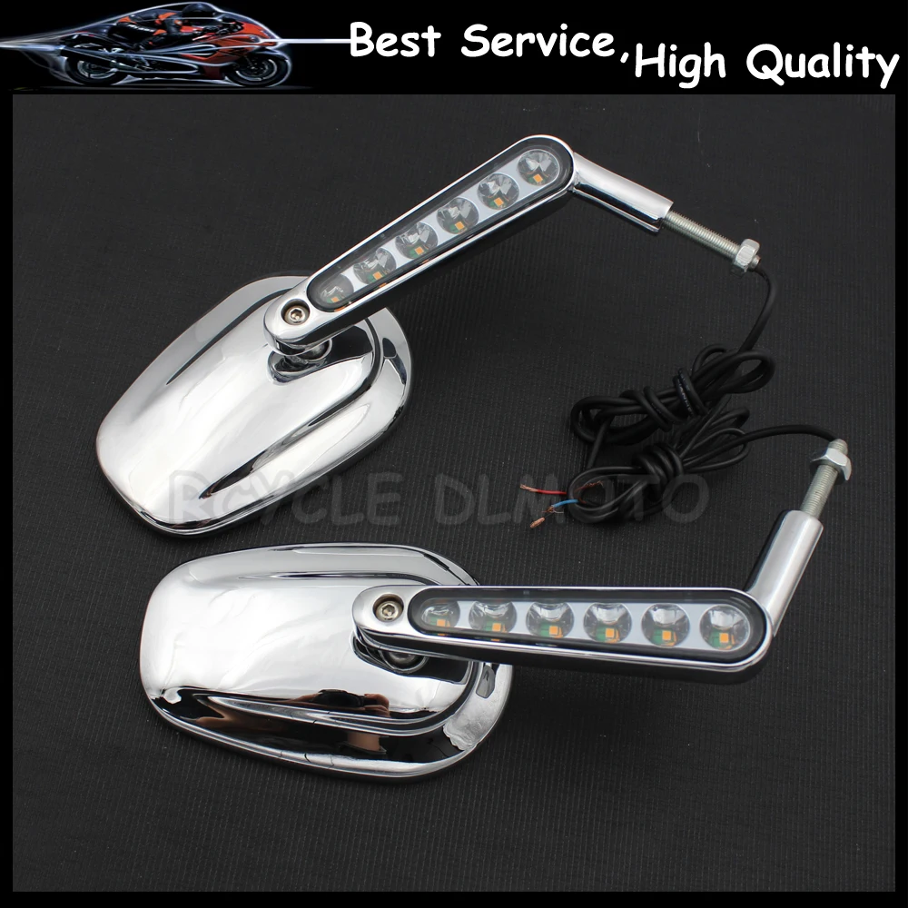 Серебряные зеркала заднего вида и светодиодный передние поворотные сигналы для