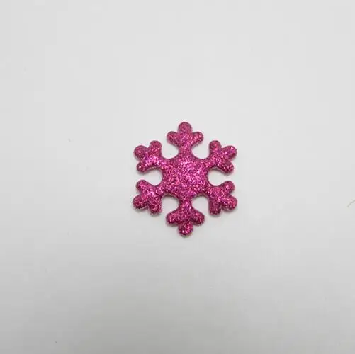 hot pink 100pcs 2,2 см 100 шт блестки снежный цветок мягкая аппликация нашивки на палочке ткань/шляпа/Обувь/Сумка/украшение ювелирных изделий - Цвет: hot pink 100pcs