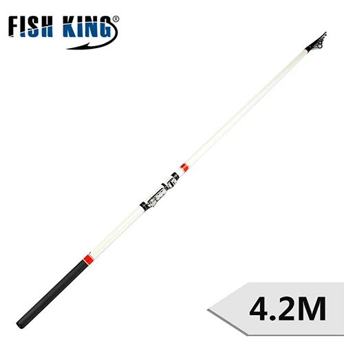 FISH KING Match литая карповая Удочка c. W 30 г 7 секс стандарт 3,9-4,5 м длина сжатия 125 см удочка для рыбалки океан рок - Цвет: Цвет: желтый