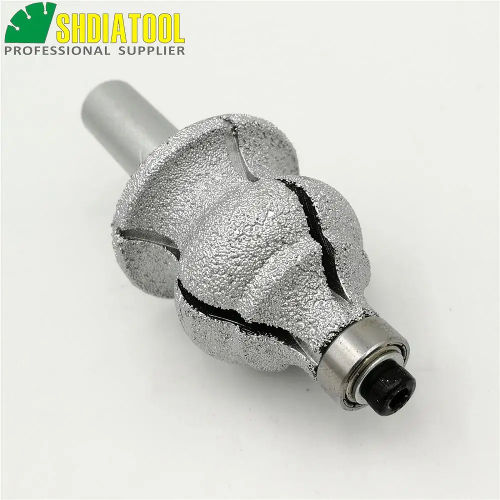 SHDIATOOL № 20 Вакуумные Паяные алмазные фрезы для контурной обработки с 1/2 &quotдля