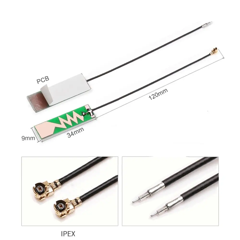 Внутренняя антенна модема nb-iot 2G/3G/GSM/GPRS sim800 900 МГц встроенная PCB 34x9 мм 1 шт. |