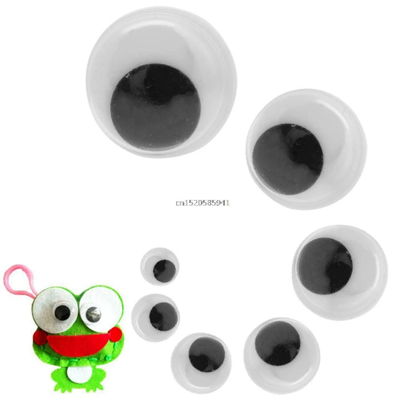 100 шт смешанные цвета наклейка для ресниц Wiggly Wobbly Googly кукольные глаза Скрапбукинг