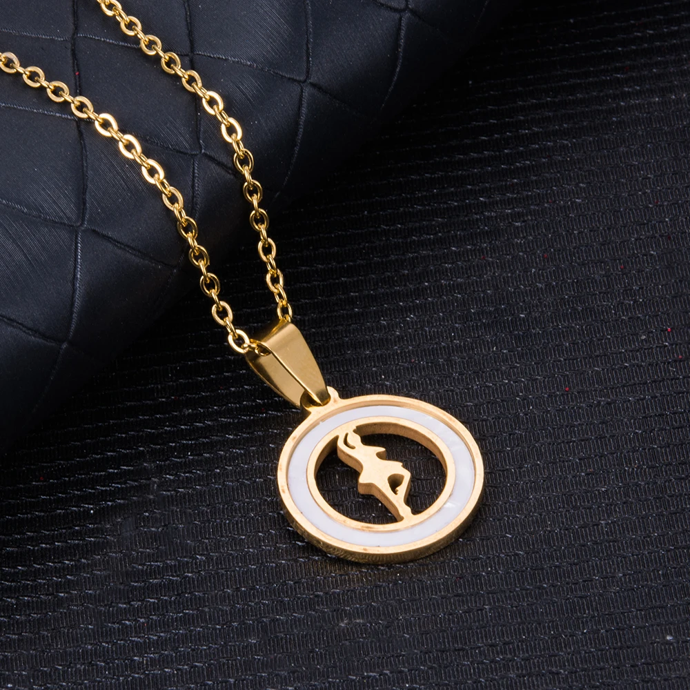 WANDO модный балетный материал из нержавеющей стали выцветший Золотой амулет