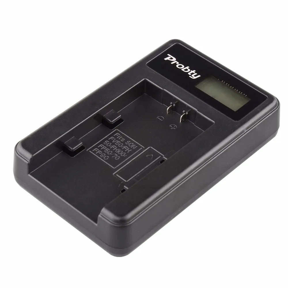 Зарядное устройство Probty с ЖК экраном и USB портом зарядное для Sony sx68 SR88 SX15 SX21 SX44 SX45
