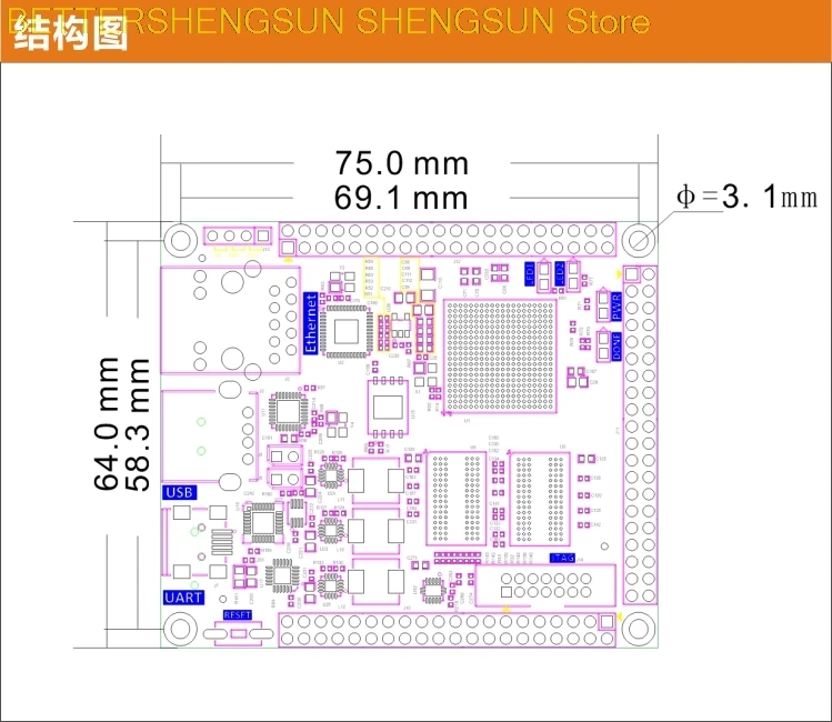 ALINX XILINX FPGA основная плата Черное золото макетная плата ZYNQ ARM ZYNQ7020