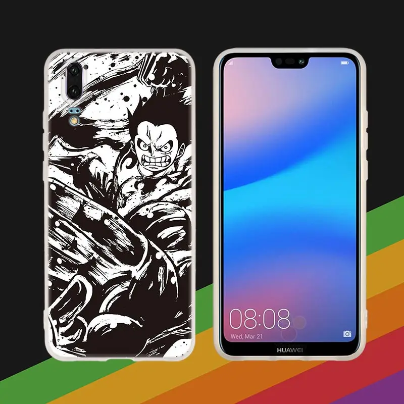 Силиконовый чехол для телефона мультфильм эскиз Наруто один кусок стиль для huawei P30 P20 P30Pro P10 P9 P8 Plus Lite P samrt чехол - Цвет: pink Marble