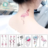 rocooart beauty women tattoo designs of flowers dreamcatcher dolphin mermaid fake body temporary tattoo stickers 10 5x6cm