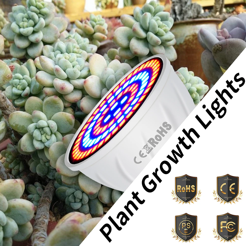 

CanLing GU10 LED Grow Light Full Spectrum E27 Plant Light Bulb Led 3W MR16 Fitolampy E14 Phyto Lamp for Plants Seeds Flower 5W