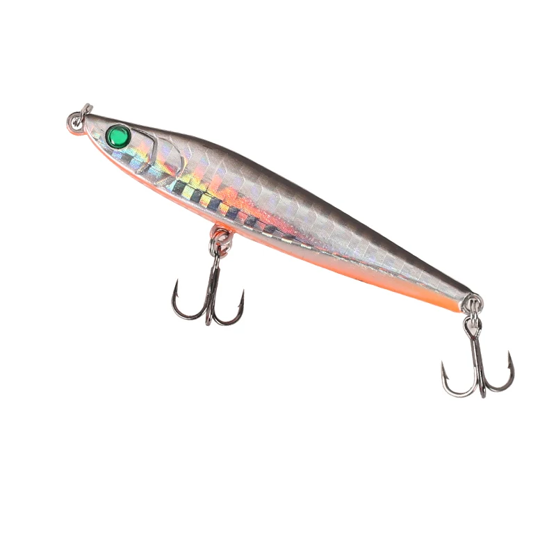 Kingdom Fishing Тонущая приманка карандаш 65 мм 7 г/85 мм 11 г 13 г сильные Крючки с шипом плоский живот дизайн воблеры приманка модель 5331 - Цвет: Color N06