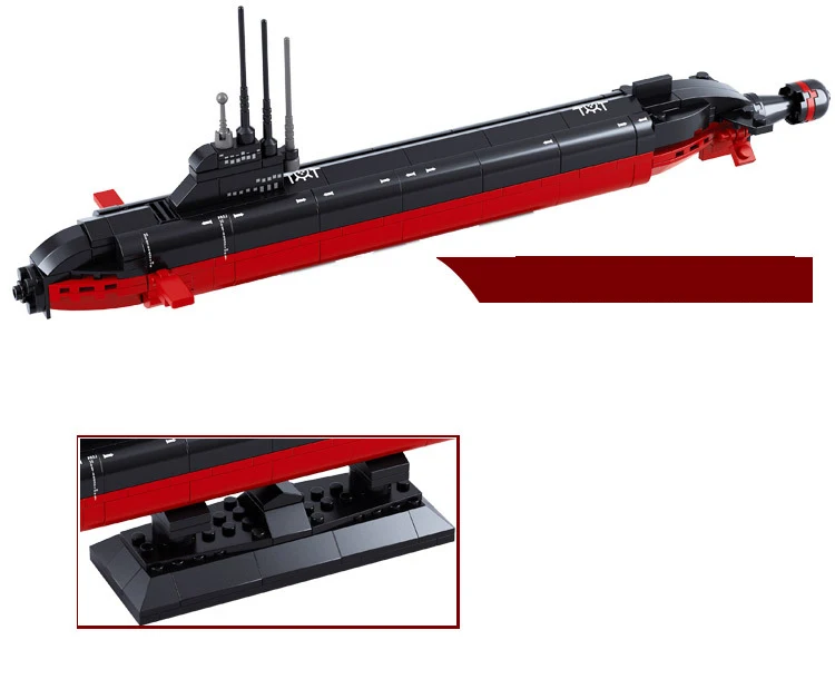 193 шт. Детский конструктор Подводная лодка|nuclear submarine|building blocksnuclear submarine model |