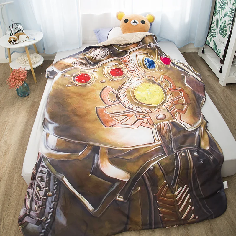 1 pcsInfinity Gauntlet Лето клевое покрывало кондиционер одеяло для детей и взрослых Marvel танос прохладный летом пледы одеяло