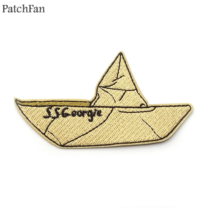 1 Patchfan Стивен Кинг это клоун СС Джорджи вышитые железные нашивки значки Лоскутная аппликация значок для рюкзака наклейка A1520 - Цвет: 1