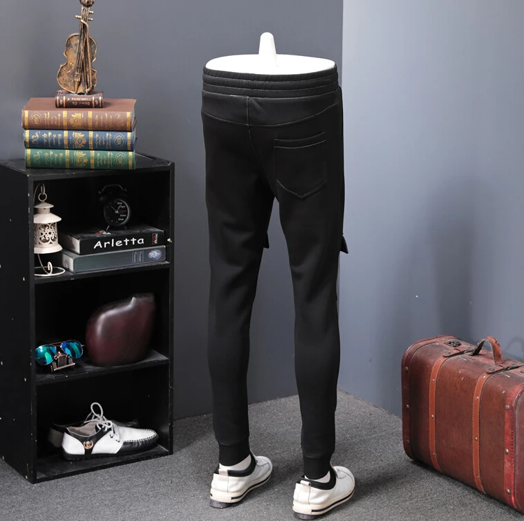 Хип хоп Для мужчин спортивные штаны Фитнес Уличная Брюки 2019 B5641|Мужские шорты| |