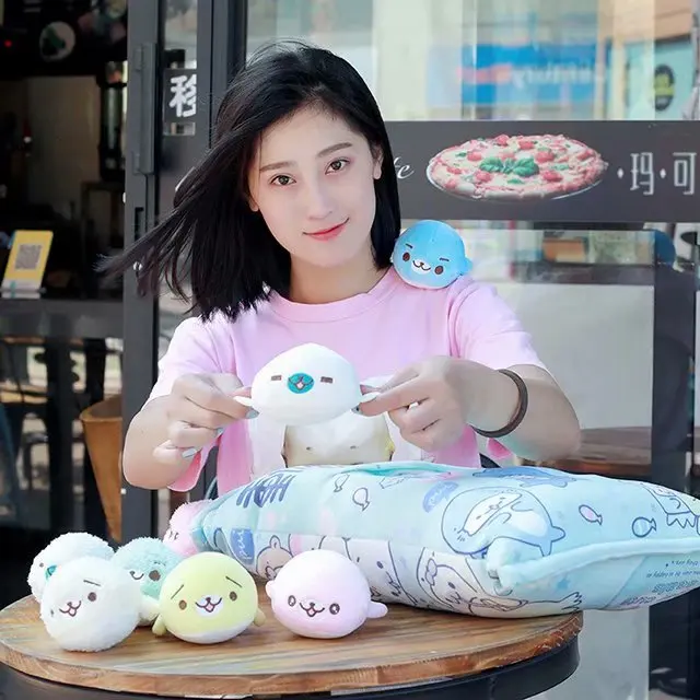 Милый плюшевый морской лев игрушка 8 шт. сумка маленькая кукла пудинг плюшевая
