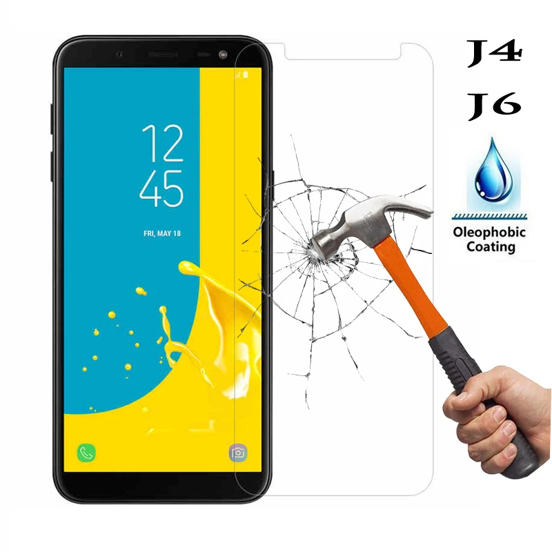 9H Защитное стекло для Samsung J4 закаленное Galaxy J6 2018 J 4 Защитная пленка экрана 6 2.5d ЖК