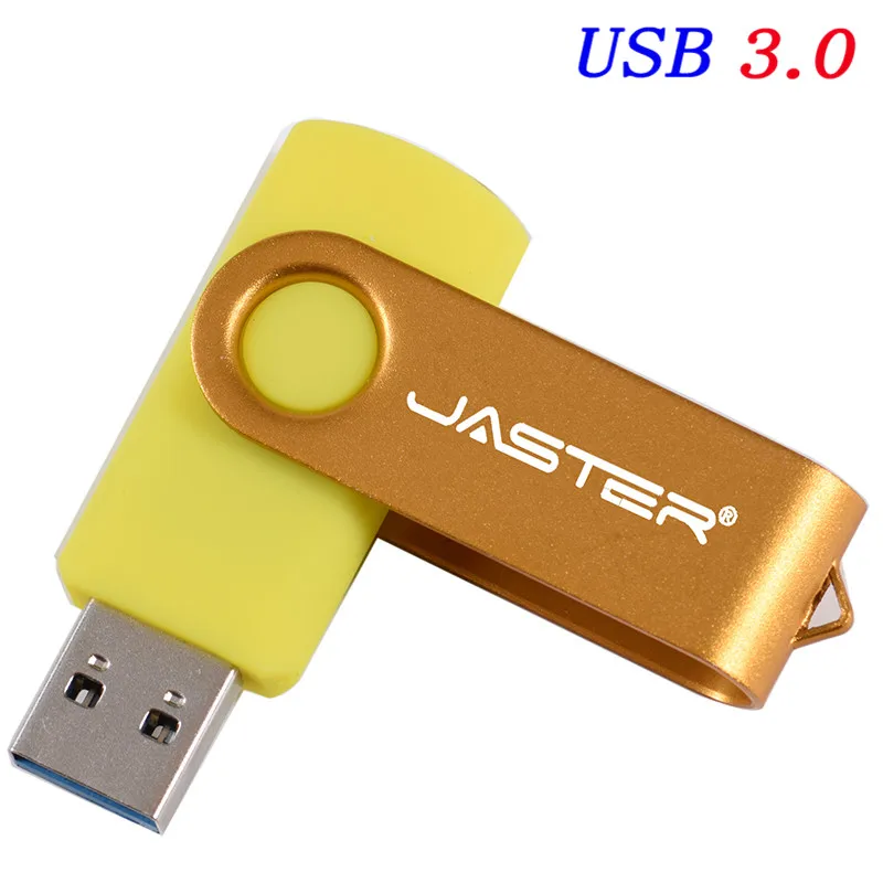 JASTER USB 3,0 логотип клиента модный Смартфон USB флеш-накопитель МИКРО смартфон 4 ГБ 8 ГБ 16 ГБ 32 ГБ 64 ГБ 128 ГБ - Цвет: Yellow