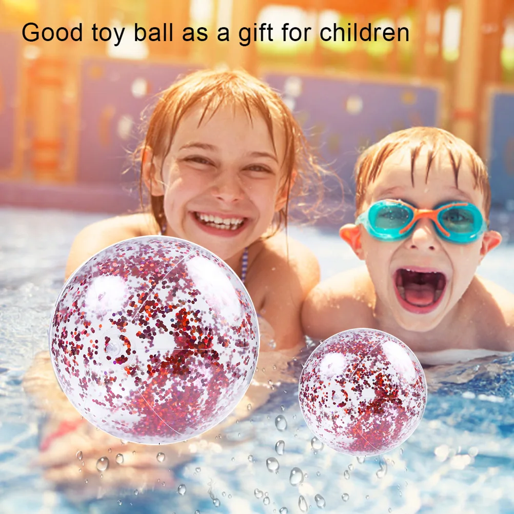 Детские игрушки для взрослых 2 шт. надувной пляжный мяч с блестками занятий