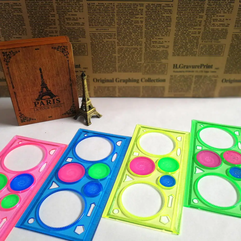 Многофункциональный креативный геометрический линейка учебный рисунок