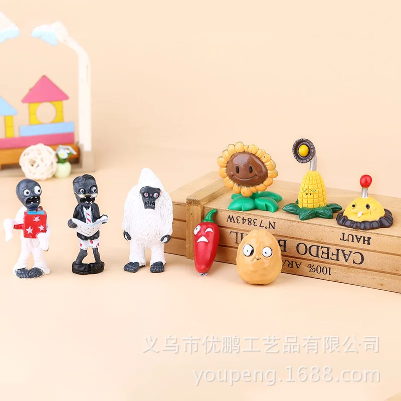 Фигурки и украшения ручной работы Растения против Зомби 8 шт./компл.|Игровые