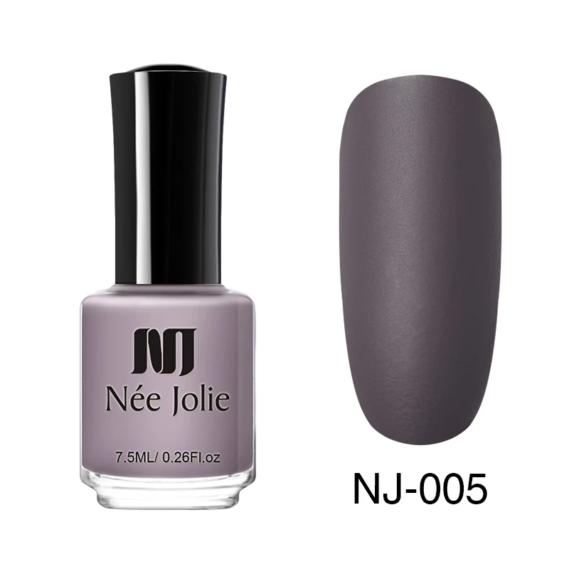 7.5ml Matte-05 NEE JOLIE 7,5 мл матовый лак для ногтей эффект ногтей цветной лак для ногтей маникюр Быстросохнущий лак для ногтей лак для пальцев - Цвет: 7.5ml Matte-05