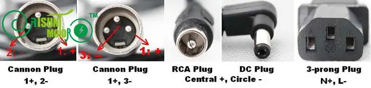 

RisunMotor Black Ebike Batterie Charger 29.4V 2A Li-ion/Li-Po Chargers For 24V Electric Bicycle Lithium Battery 100-240V 50/60Hz