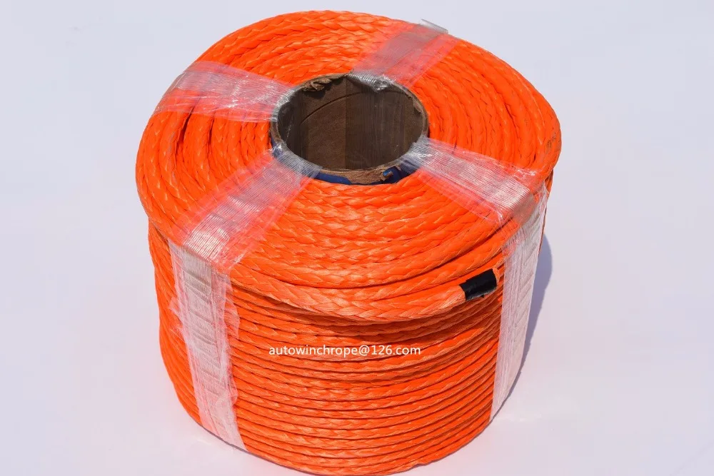 Оранжевый Синтетический трос для лебедок 10 мм * 100 м внедорожников ATV | Автомобили