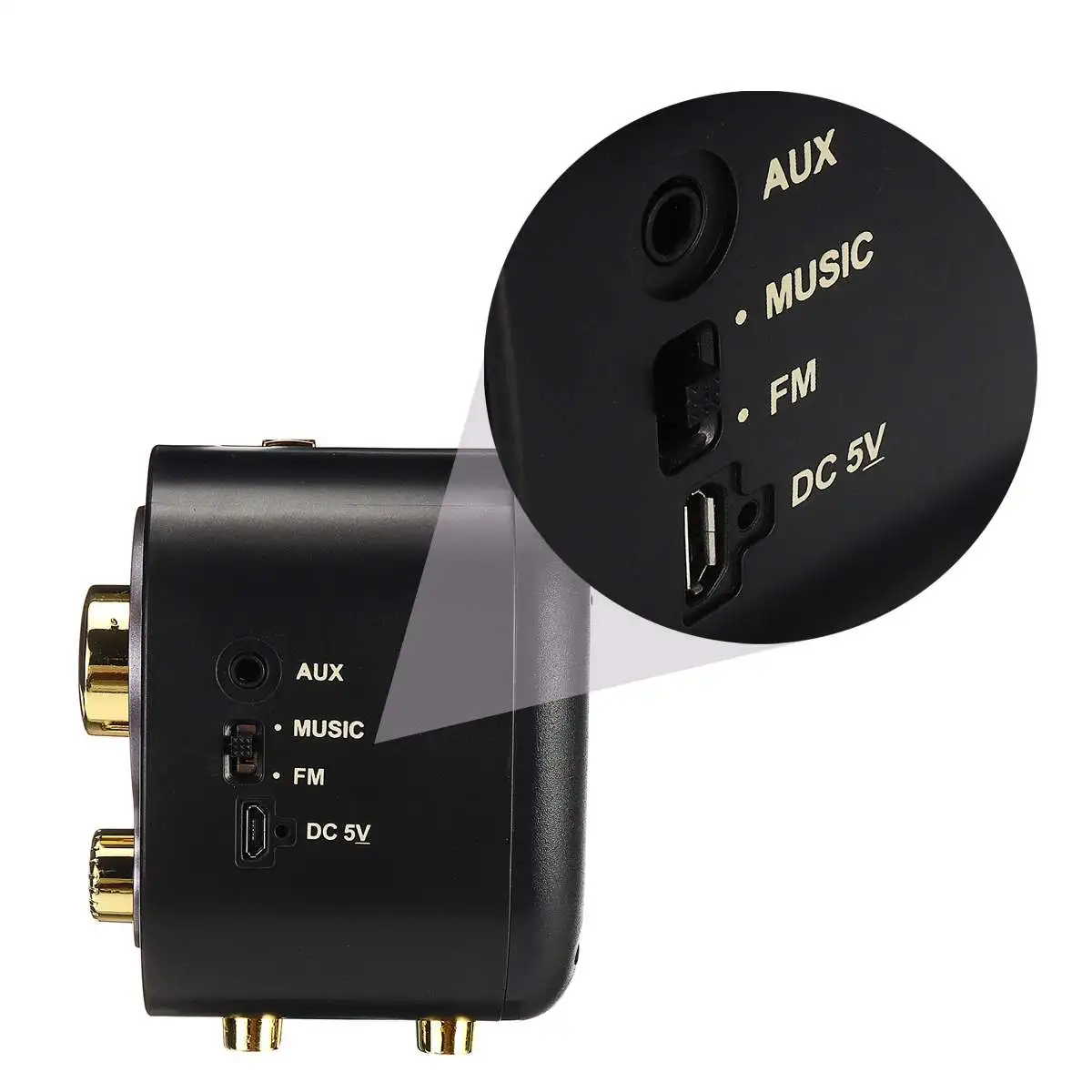 Мини 5 вт USB bluetooth портативный ретро винтаж FM радио поддержка AUX TF карта динамик музыкальный плеер встроенный перезаряжаемый аккумулятор