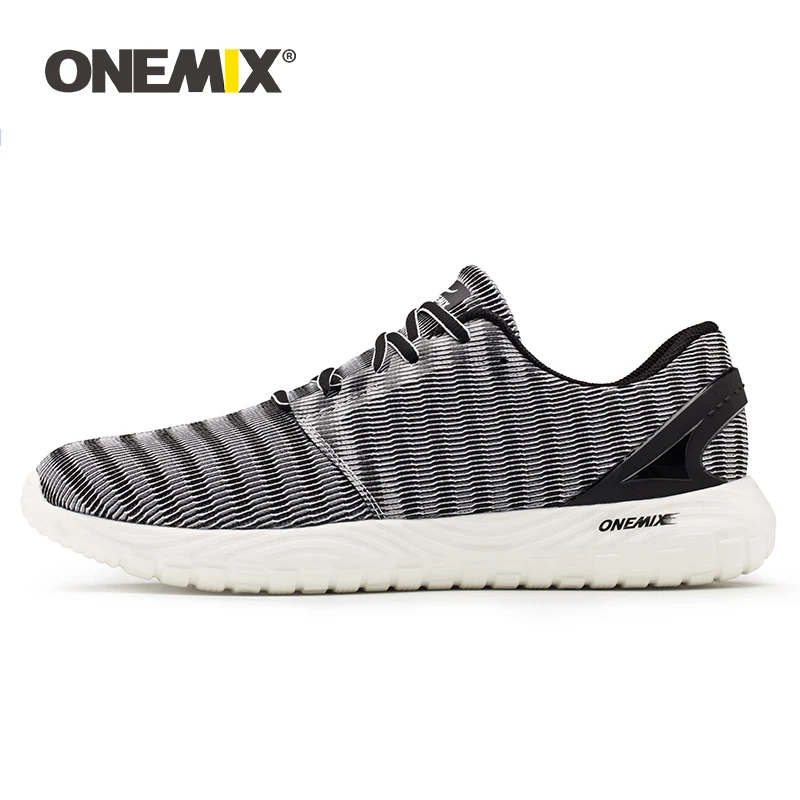 ONEMIX Men's Running Shoes Cool Sneakers Deodorant Insole Soft Comfortable Sneakers For Outdoor Running Super Lightweight Shoes