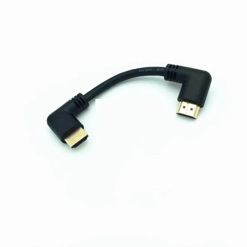 Левый или правый угловой HDMI 2 0 папа к левый локоть мужской удлинитель 15 см 50 1 м V2.0