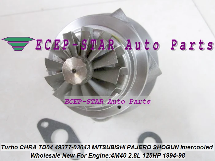 Турбокартридж CHRA TD04 49377 03043 03041 ME201636 Турбокомпрессор Для Misubishi PAJERO Shogun Intercool 94 4M40 4M40T