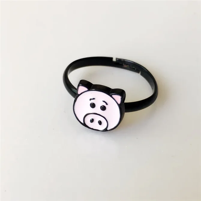 Chi-bi Maruko, мультяшное кольцо для косплея, Bad Марка Badtz Maru, поросенок, тигр, аниме, модные милые Регулируемые кольца для женщин, детские игрушки на палец