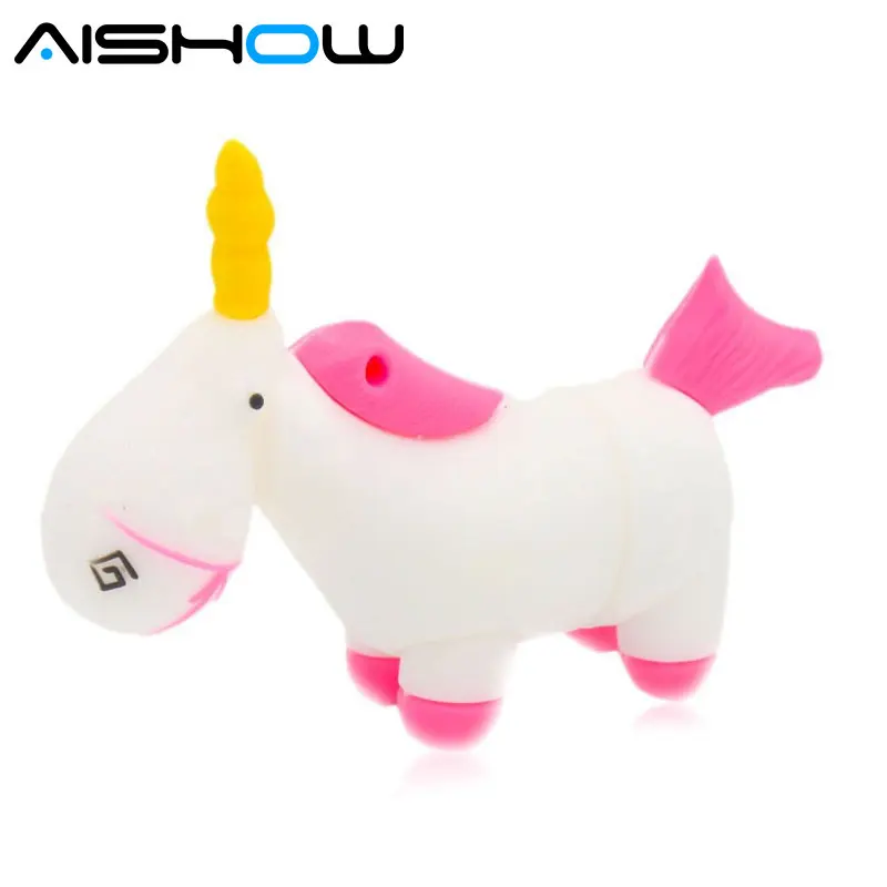 New arrival Unicorn pendrive cartoon USB flash drive minion pen real capacity horse 4G 8G 16G 32G Gift | Компьютеры и офис
