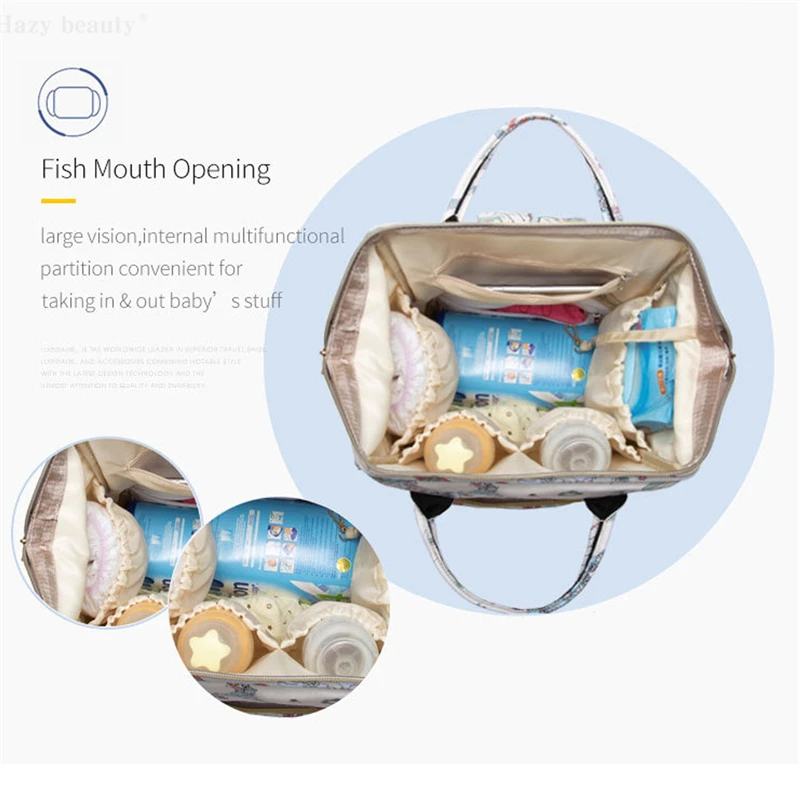 Fashion Large Diaper Bag Organizer Nursing Care Baby Bags for Mom Travel Nappy Zipper Changing | Мать и ребенок
