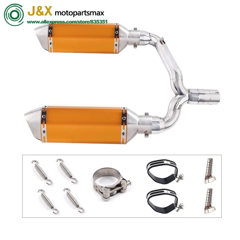 Slip-On For suzuki GSR400 GSR600 BK400 BK600 GSR BK 400 600 Motorcycle Exhuast Escape Full exhaust Middle Link Pipe