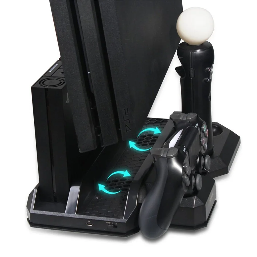 Многофункциональная Вертикальная консоль охлаждающая подставка PS4 Pro/PS4 Slim/PS4 PS Move PS4 контроллер зарядная станция VR Держатель Витрины
