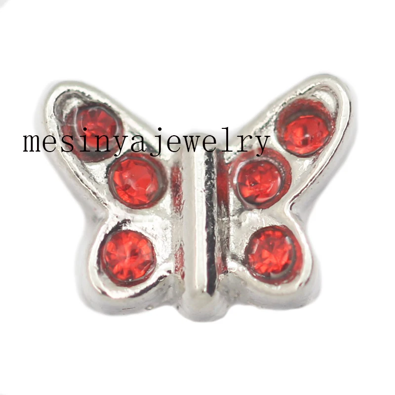 10 шт бабочки Плавающие Подвески для стеклянного медальона FC 107|charms italian charm