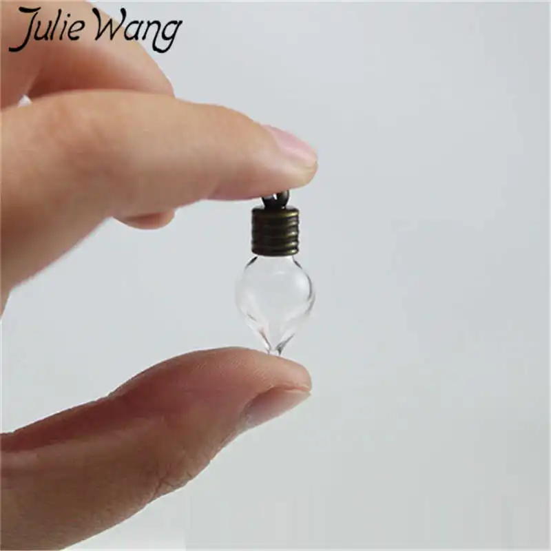 Julie Wang 1 шт. стеклянный флакон бутылки желаний флаконы банки мульти формы пробки