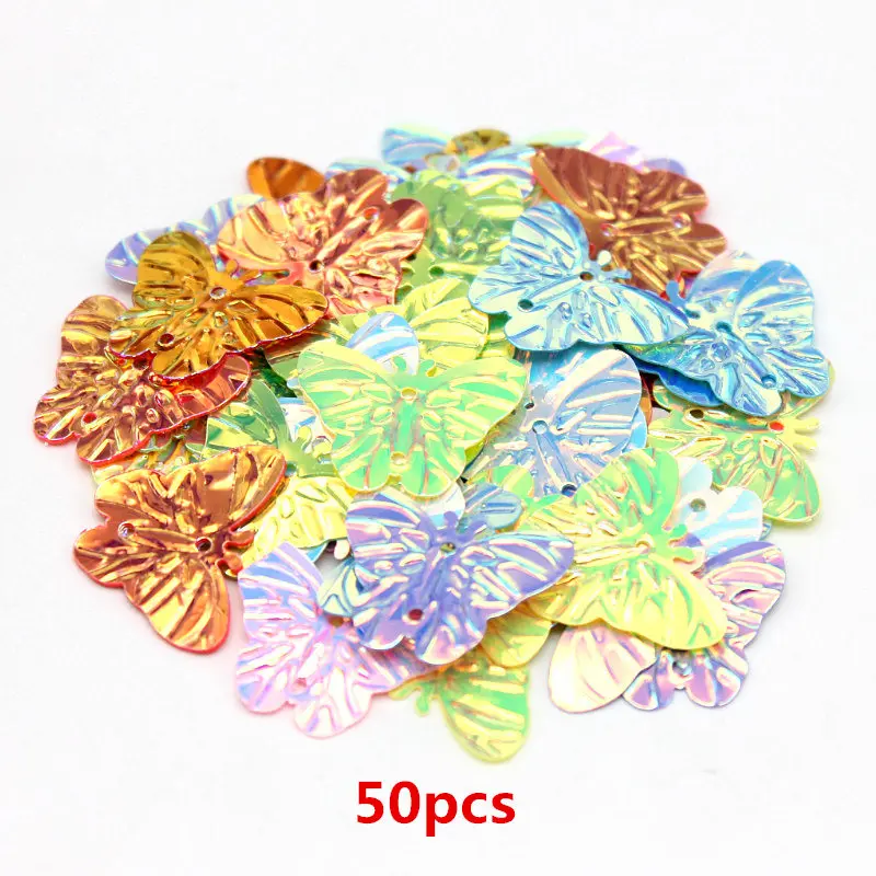 K-50pcs 50-500 шт Разноцветные Блестки для рукоделия и шитья скрапбукинга lentejuelas для украшения дома различные варианты - Цвет: K-50pcs