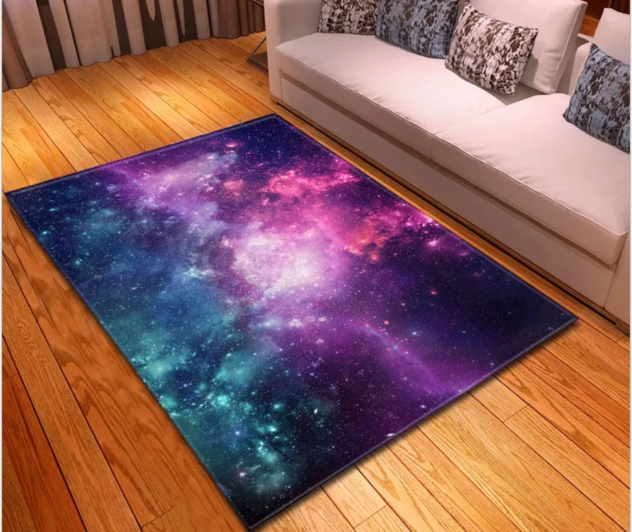 10 Простой Таинственный Звездное ковер для гостинной спальни столовая rugs and carpets шелковистый для дома, гостиной Космический galaxy ковер - Цвет: 10