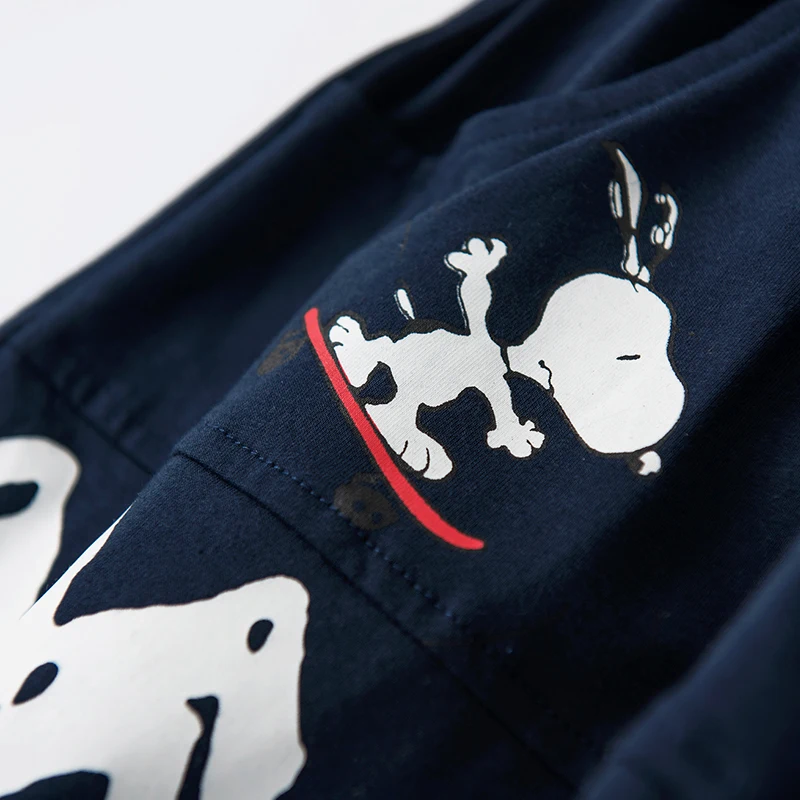 Snoopy/2018 г. Новые брендовые хлопковые повседневные брюки удобные дышащие