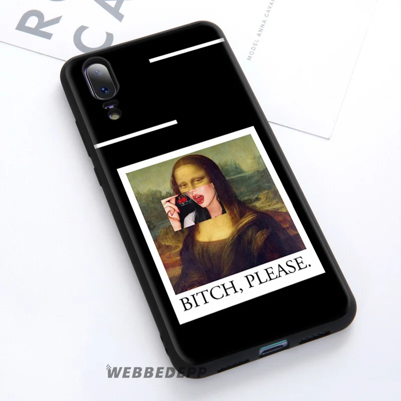WEBBEDEPP Mona Lisa Van Gogh Soft Case For Huawei P30 P20 Pro P10 P9 Lite 2017 P Smart 2019 &amp Nova 3 3i Y9 |