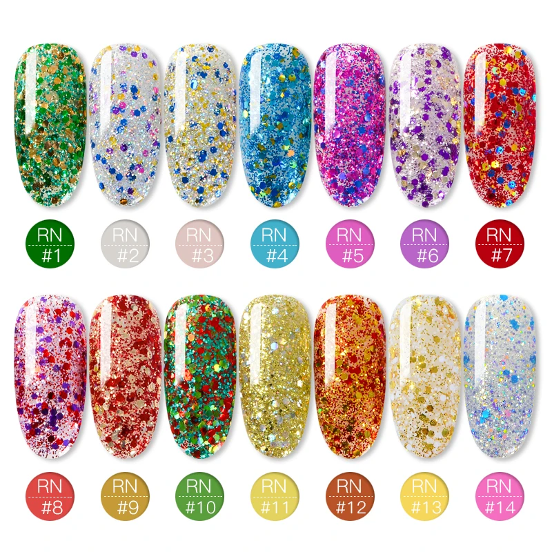 2/3/6 шт. блестящий Гель лак для ногтей|Гель ногтей| |