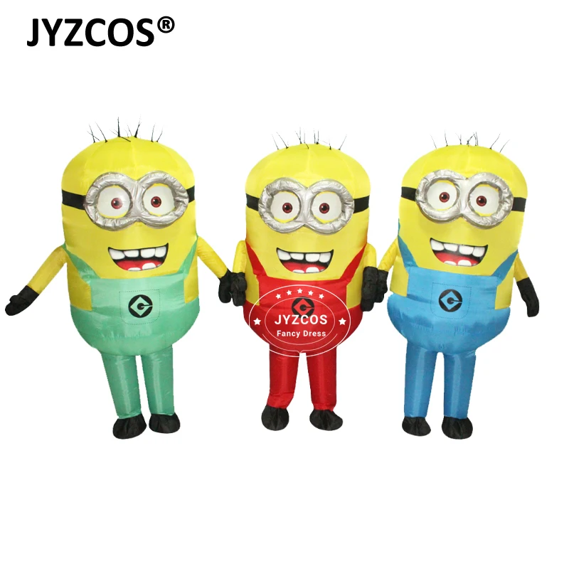JYZCOS Хэллоуин косплей вечерние мультфильм взрослые надувные Миньоны костюм