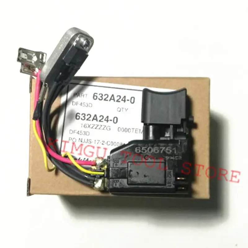 Переключатель 632A24 0 для MAKITA DHP343 DDF343 BHP343 632A23 2 DHP453 DHP453RFE DF453D DDF453RFE DDF453 6506751 BHP453 BDF453|for