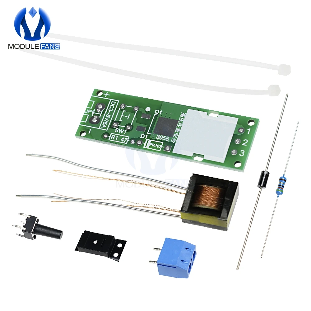 HV-1 высокое Напряжение воспламенитель DIY Kit зажигания дуги Запчасти дуговой
