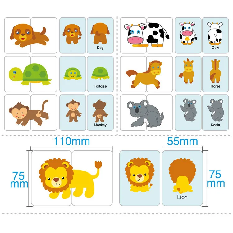 Фото Детские пазлы 32 шт./кор. игрушка для малышей познавательные карты