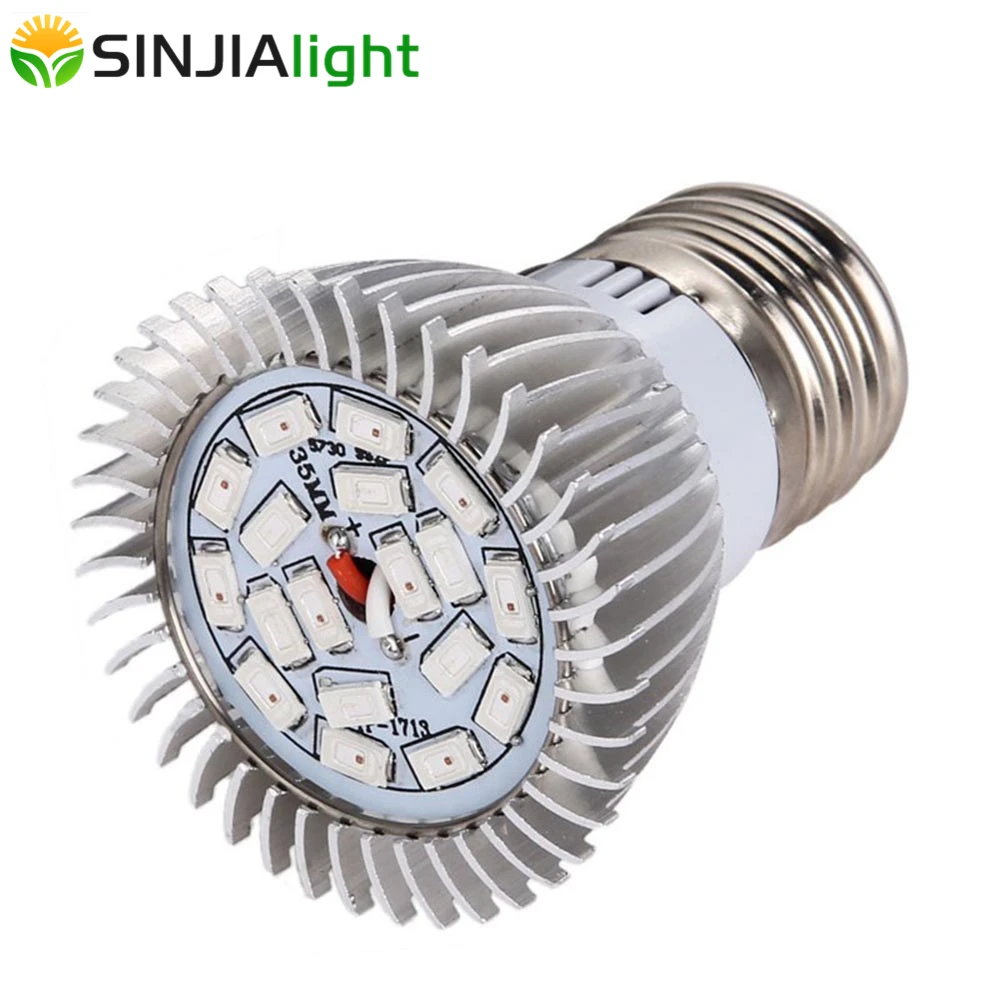

18W E27 LED Grow Light Seedling Lamp 18LEDs 12Red+6Blue Growing Bulbs for Indoor Plants Seeds Flower Lighting Garden Grow Box