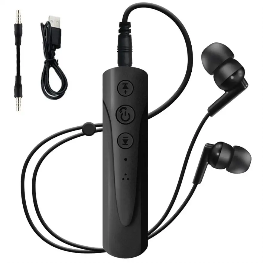 Black-Black Earphone Вы первый Bluetooth наушники беспроводные наушники Адаптер гарнитура Bluetooth Спорт с проводными наушниками для телефона iPhone Xiaomi - Цвет: Black-Black Earphone